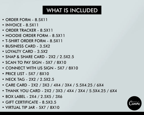 Ultimate Clothing Business Labeling Bundle – Editable Product Labels, Care Cards & Order Forms
