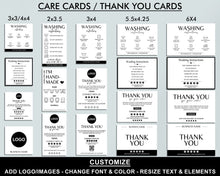 Load image into Gallery viewer, Ultimate Clothing Business Labeling Bundle – Editable Product Labels, Care Cards &amp; Order Forms