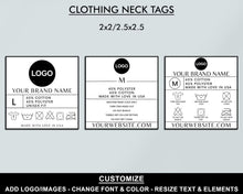Load image into Gallery viewer, Ultimate Clothing Business Labeling Bundle – Editable Product Labels, Care Cards &amp; Order Forms