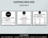 Ultimate Clothing Business Labeling Bundle – Editable Product Labels, Care Cards & Order Forms