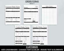 Load image into Gallery viewer, Ultimate Clothing Business Labeling Bundle – Editable Product Labels, Care Cards &amp; Order Forms