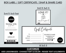Load image into Gallery viewer, Ultimate Clothing Business Labeling Bundle – Editable Product Labels, Care Cards &amp; Order Forms
