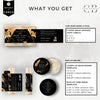 Luxury Black & Gold Cosmetic Label Templates Bundle – Editable Canva Product Label Designs