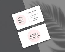 Load image into Gallery viewer, Minimal Blush Digital Business Card Template – Elegant &amp; Editable Professional Card Design