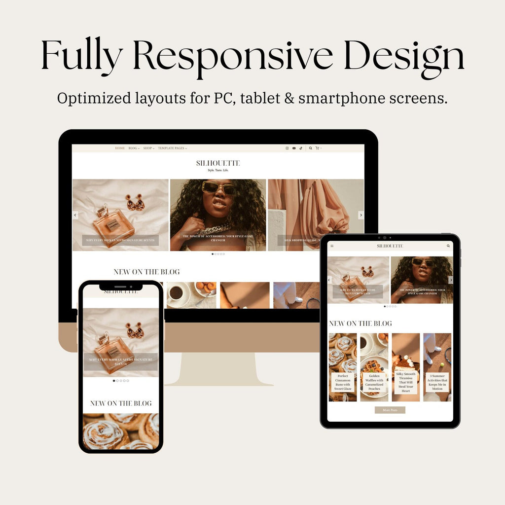 Silhouette – Luxury Lifestyle, Fashion & Recipe WordPress Theme (Kadence Child, WooCommerce Ready)