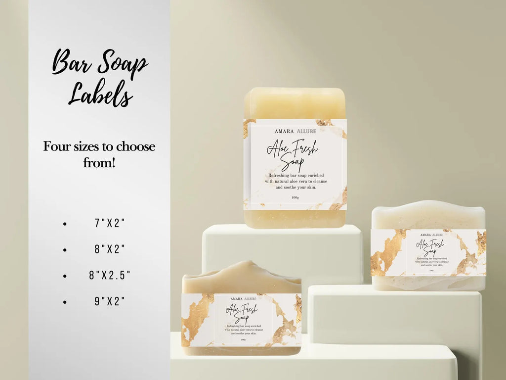 Luxury Cosmetic Label Bundle | Editable Canva Skincare & Beauty Product Label Templates