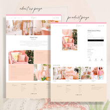 Load image into Gallery viewer, Feminine Pastel Shopify Theme – Elegant Lifestyle Store Design with Pages &amp; Branding Layouts