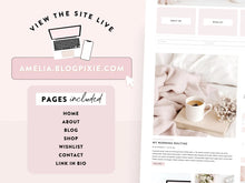 Load image into Gallery viewer, Amelia May – Elegant Feminine WordPress Theme for Lifestyle &amp; Personal Blogs