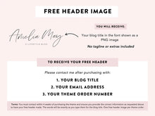 Load image into Gallery viewer, Amelia May – Elegant Feminine WordPress Theme for Lifestyle &amp; Personal Blogs